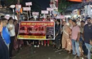 पहलगाम आतंकी हमले के विरोध में खंडेलवाल समाज ने निकाला विशाल कैंडल मार्च
