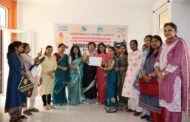 स्वर्णरेखा महिला समिति द्वारा आयोजित टेलरिंग वर्कशॉप का समापन, प्रतिभागी महिलाओं को सिलाई मशीन एवं प्रमाण पत्र वितरित