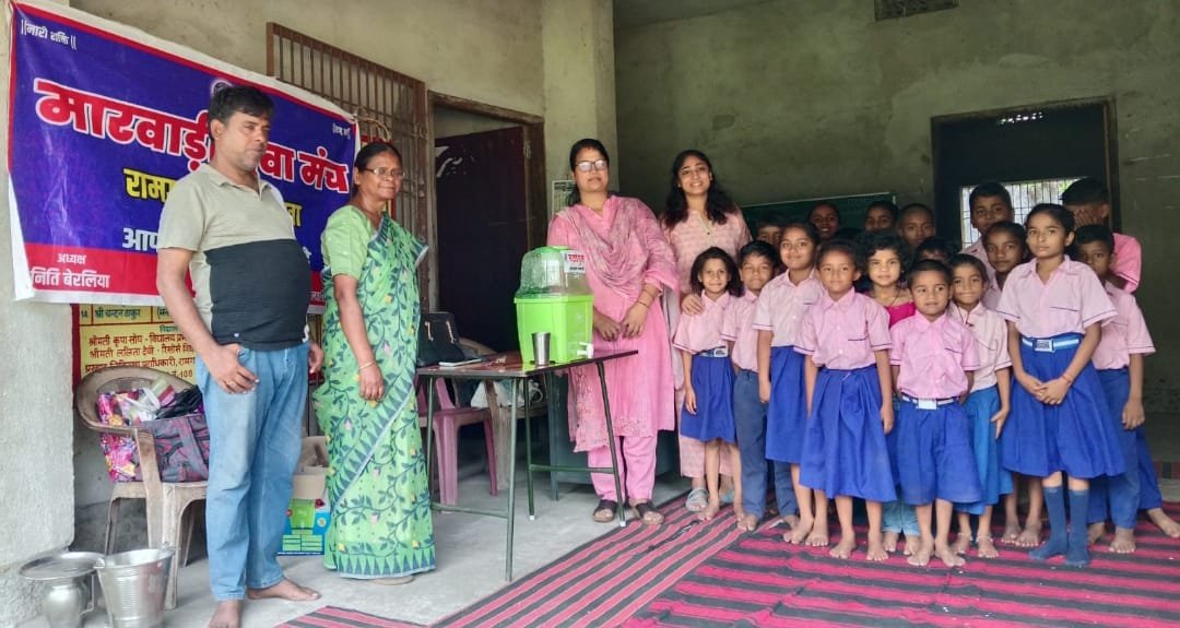 चेतन शाखा ने विद्यालय में वाटर फिल्टर दिया