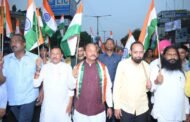 भाजपा ने प्रदेश के विभिन्न क्षेत्रों में तिरंगा यात्रा निकाली