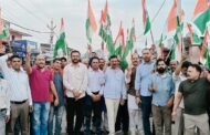 सैनिकों के सम्मान में भुरकुंडा में निकाली गई तिरंगा यात्रा,लगाए गए देशभक्ति के नारे