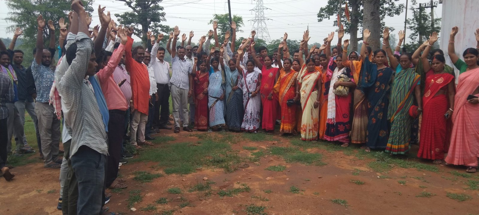 विस्थापित प्रभावित संघर्ष मोर्चा की हुई बैठक