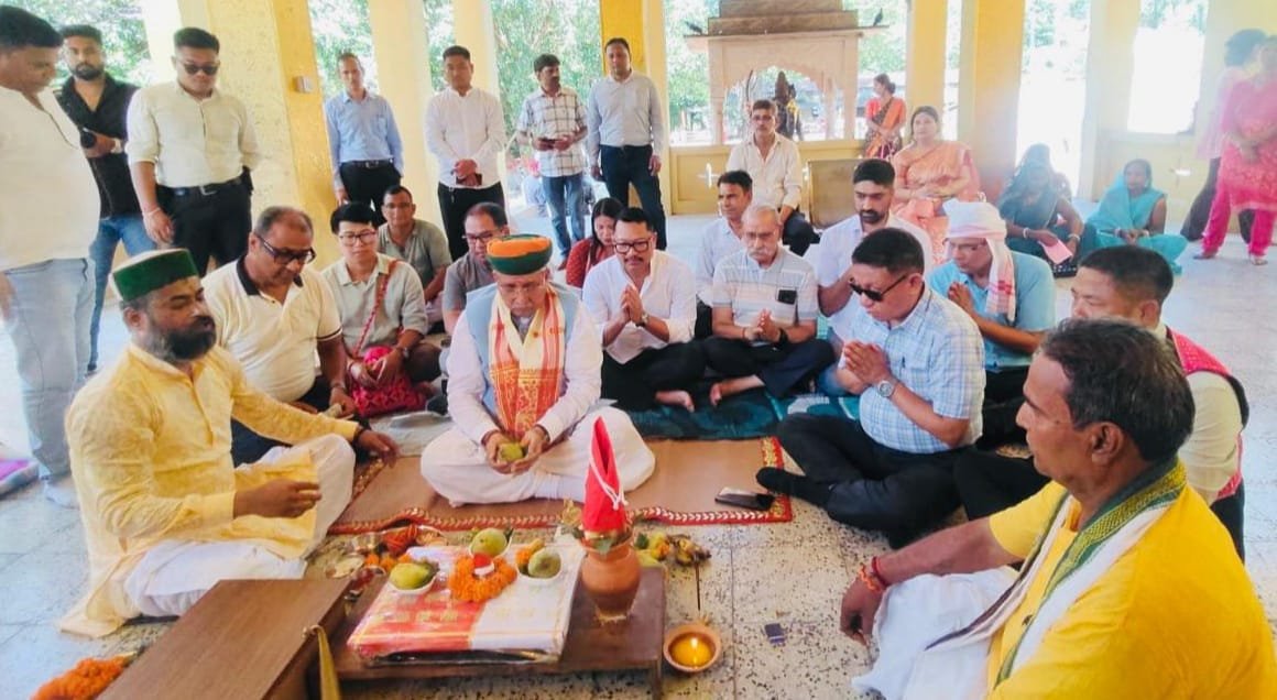 परशुराम कुण्ड पर दिव्य मूर्ति स्थापना कार्य का श्रीगणेश