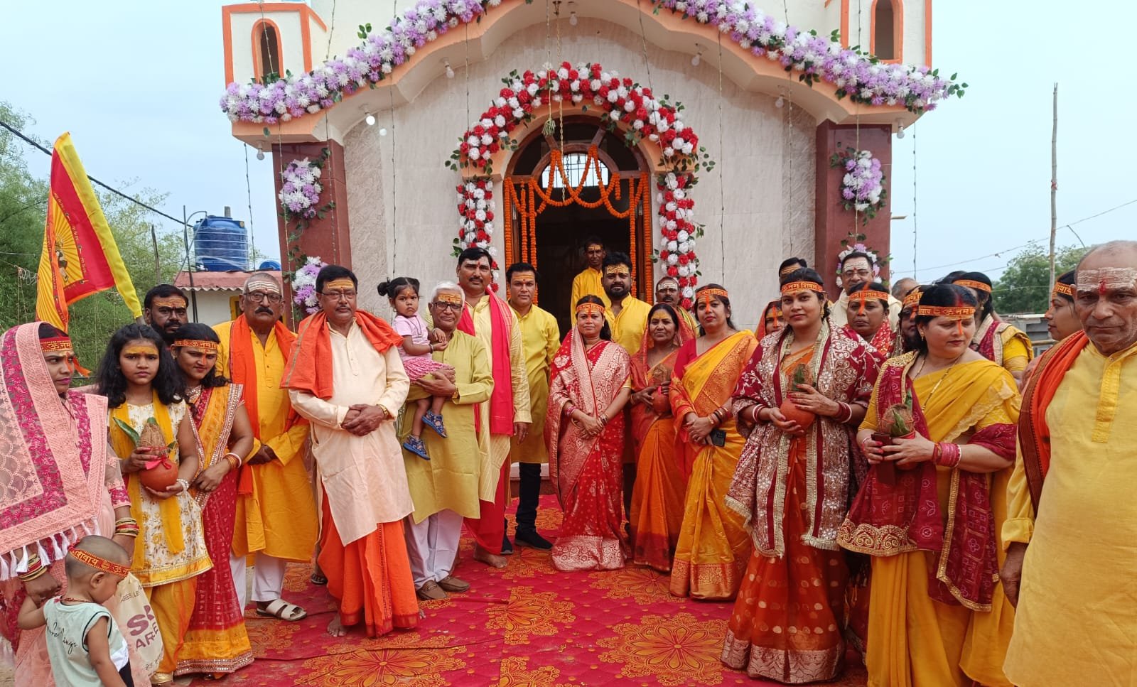 श्री श्री 108 श्री नर्मदेश्वर नाथ महादेव का प्राण प्रतिष्ठा,यज्ञ अनुष्ठान कलश यात्रा के साथ आरंभ