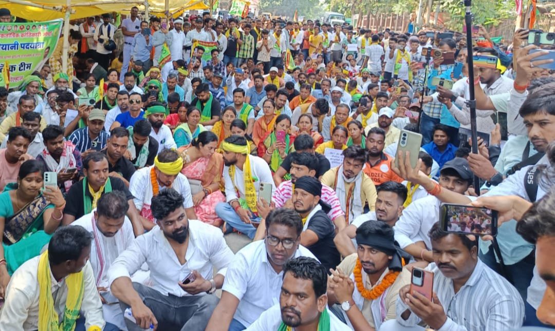 खतियान आधारित स्थानीय नीति, नियोजन नीति, विस्थापन नीति को लेकर राजभवन के समक्ष एक दिवसीय धरना प्रदर्शन