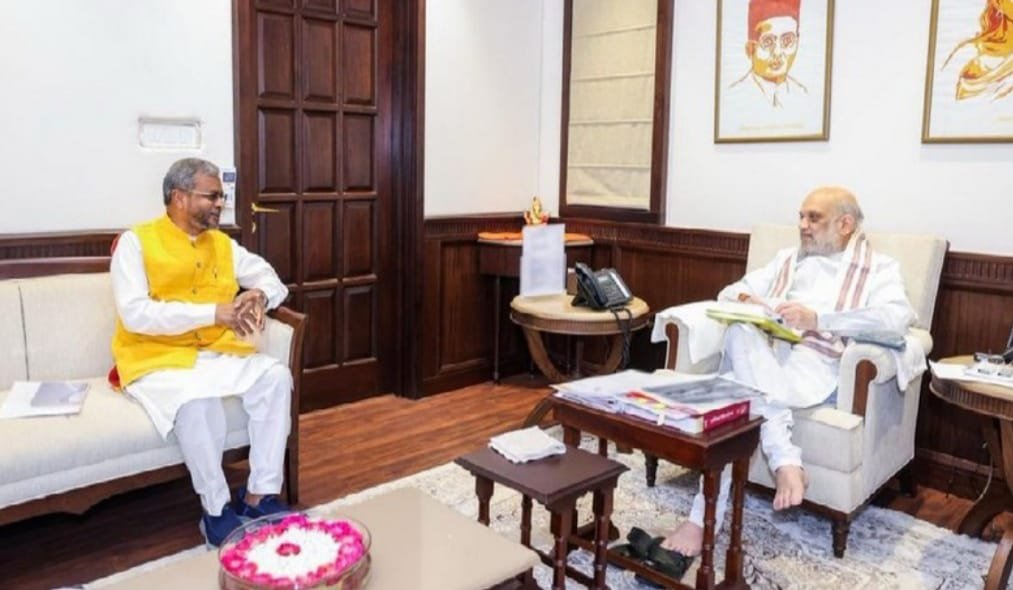 गृह मंत्री अमित शाह से बाबूलाल मरांडी ने की मुलाकात