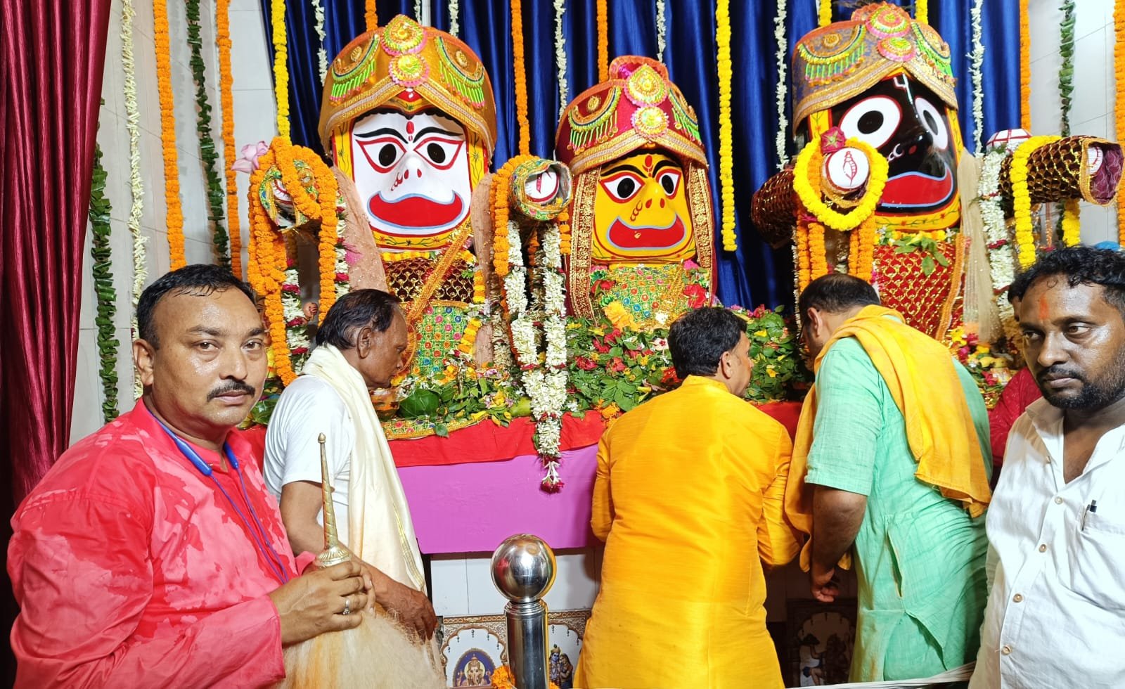 श्री जगन्नाथ मंदिर कैथा में श्रद्धालुओं की उमड़ी भीड़