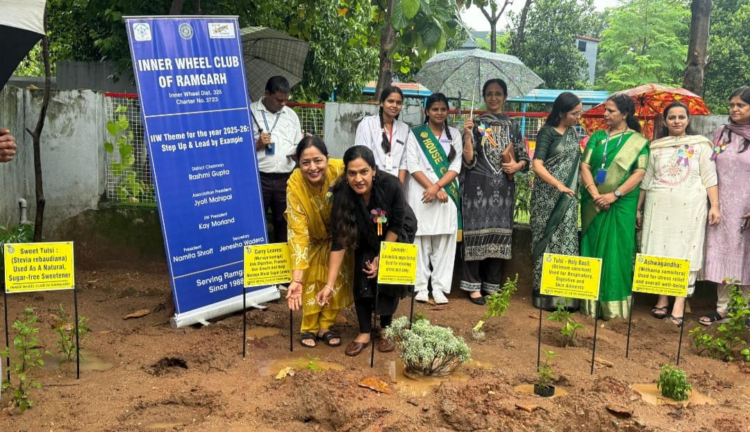 इनरव्हील क्लब ने गुरु नानक स्कूल में औषधीय पौधों का उद्यान स्थापित किया