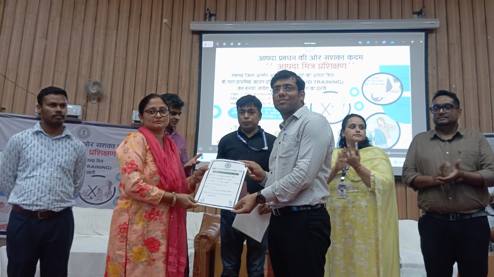 आपदा मित्र प्रशिक्षण का छठा दिन,डीडीसी ने दिया प्रशिक्षण