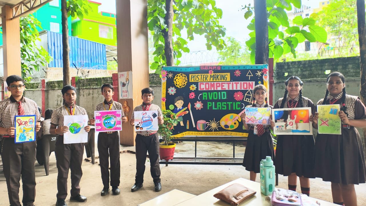 श्री गुरु नानक पब्लिक स्कूल में पोस्टर मेकिंग प्रतियोगिता का भव्य आयोजन