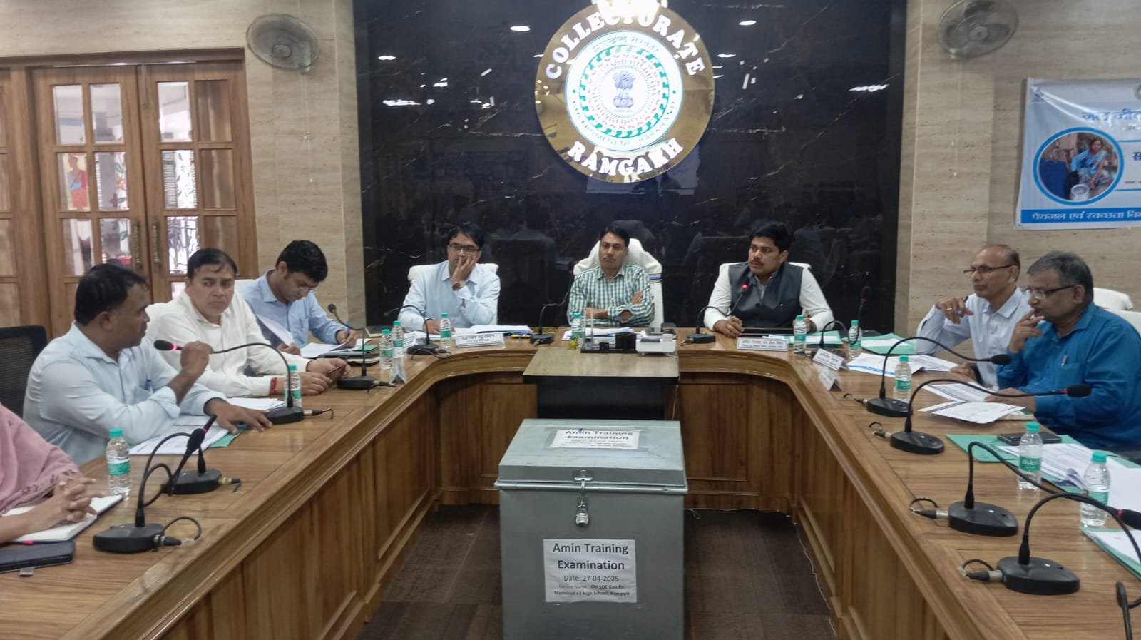 पेयजल एवं स्वच्छता विभाग के प्रधान सचिव मस्त राम मीणा ने किया रामगढ़ जिले का दौरा