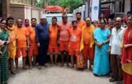 बाबा नगरी के लिए कांवड़ियों का जत्था हुआ रवाना