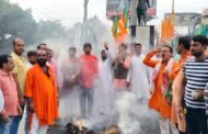 हूल दिवस के मौके पर पुलिसिया दमन के खिलाफ हेमन्त सरकार का पुतला दहन