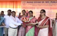 राधा गोविन्द सीनियर सेकेंडरी स्कूल द्वारा आयोजित सीबीएसई क्लस्टर- lll फुटबॉल टूर्नामेंट में टीमों का जोरदार प्रदर्शन