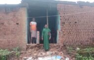 हेमतपुर में कच्चा मकान का दीवार गिरा,बाल बाल बचे लोग