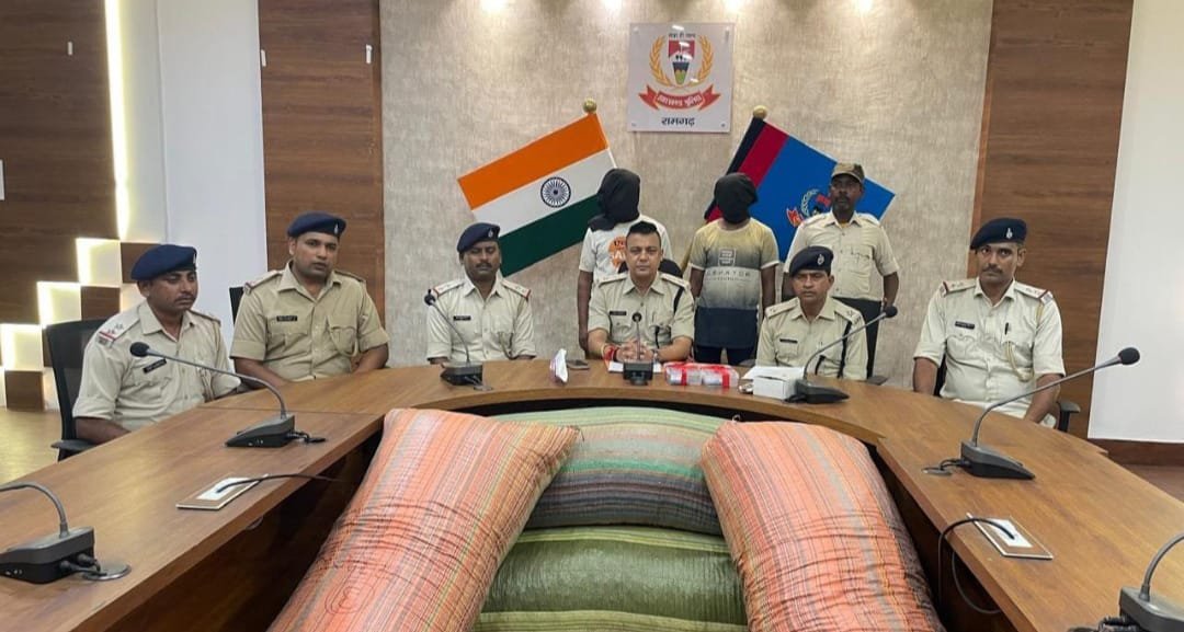 रामगढ़ पुलिस ने 480 किलो डोडा पकड़ा