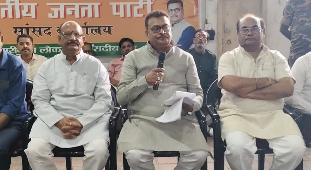 सांसद मनीष जायसवाल ने किया प्रेस-वार्ता,मानसून सत्र की अपनी उपलब्धियां की साझा