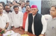 समाजवादी पार्टी के राष्ट्रीय अध्यक्ष अखिलेश यादव का चितरपुर में हुआ स्वागत