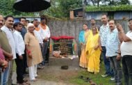 विधायक ने किया रिभर साइड में पीसीसी पथ का शिलान्यास