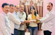 विश्व ब्राह्मण संघ के द्वारा चंद्र ज्योति उपाध्याय को सम्मानित किया गया