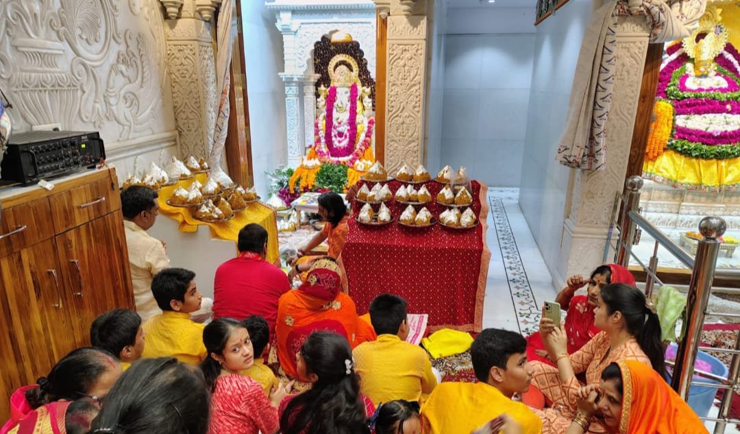 श्री श्याम बाबा मंदिर में गणेश पूजन का आयोजन