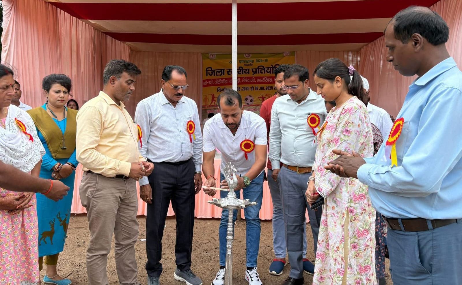 खेलो झारखंड के अंतर्गत जिला स्तरीय प्रतियोगिता का हुआ शुभारंभ