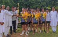 राष्ट्रीय खेल दिवस पर सरस्वती विद्या मंदिर में फुटबॉल मैच का आयोजन
