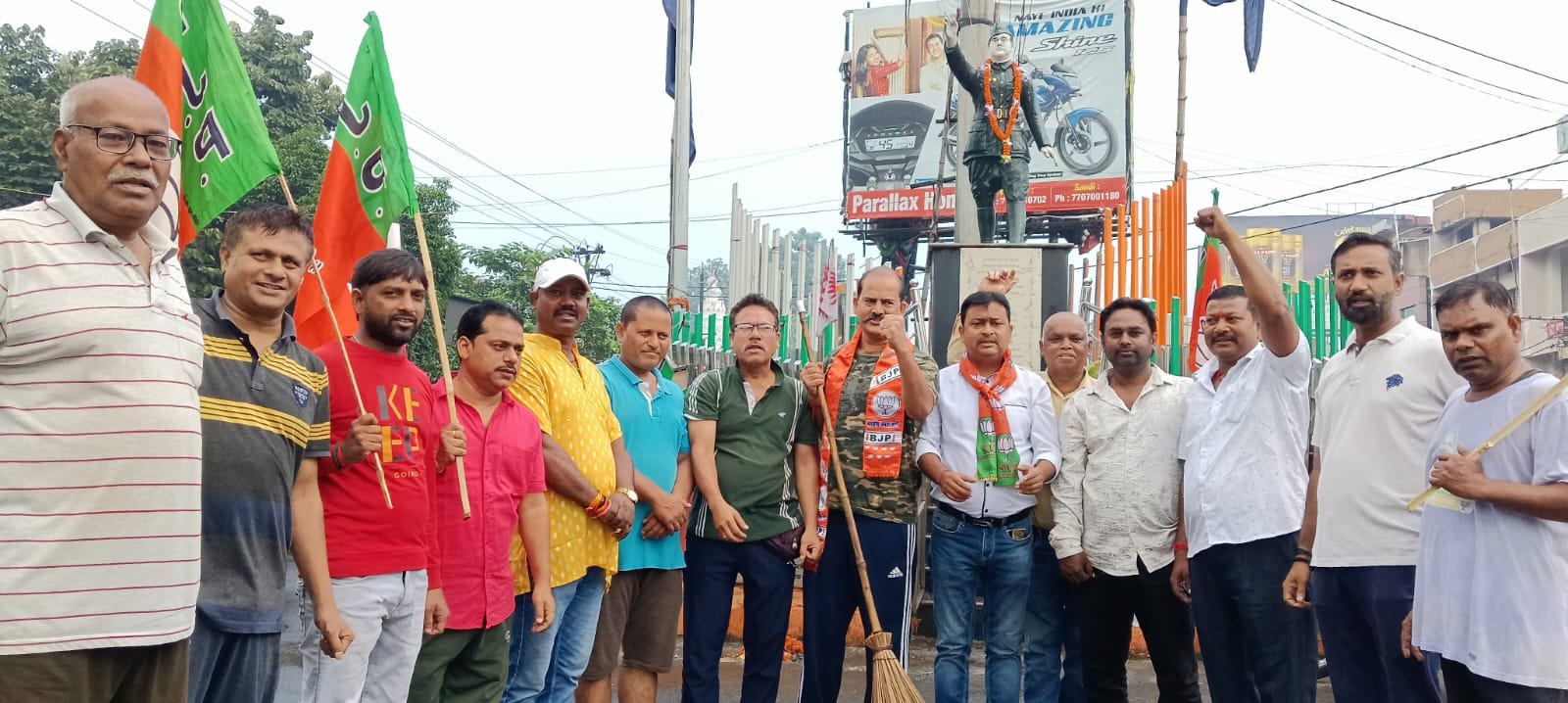 रामगढ़ कैंट भाजपा ने पंडित दीनदयाल उपाध्याय की जयंती मनाई