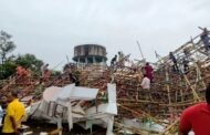धनबाद के भूली बी ब्लॉक में पूजा पंडाल गिरा