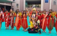 गरबा और डांडिया के बीच अग्रसेन स्कूल में मना नवरात्र महोत्सव