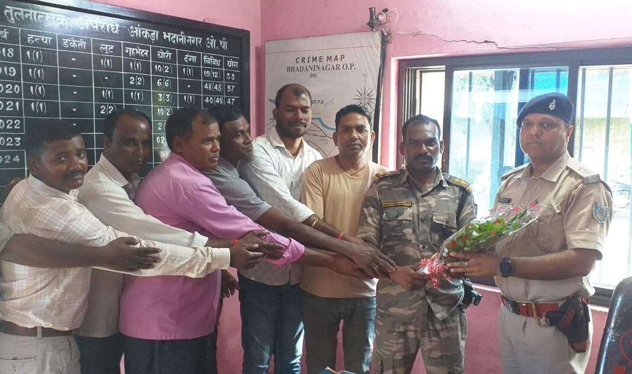 भदानीनगर ओपी के नये प्रभारी के रूप में अख्तर अली ने पदभार ग्रहण किया