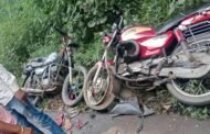 गिद्दी में दो बाइक के बीच जोरदार टक्कर,एक की मौत, दो घायल