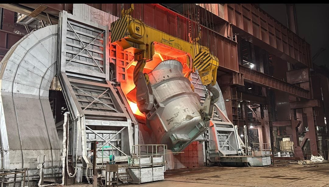 जिंदल स्टील ने अंगुल में 3 मिलियन टन प्रति वर्ष क्षमता वाला नया बेसिक ऑक्सीजन फर्नेस चालू किया