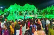रामगढ़ शहर के में रोड में श्रद्धालुओं की उमड़ी भीड़