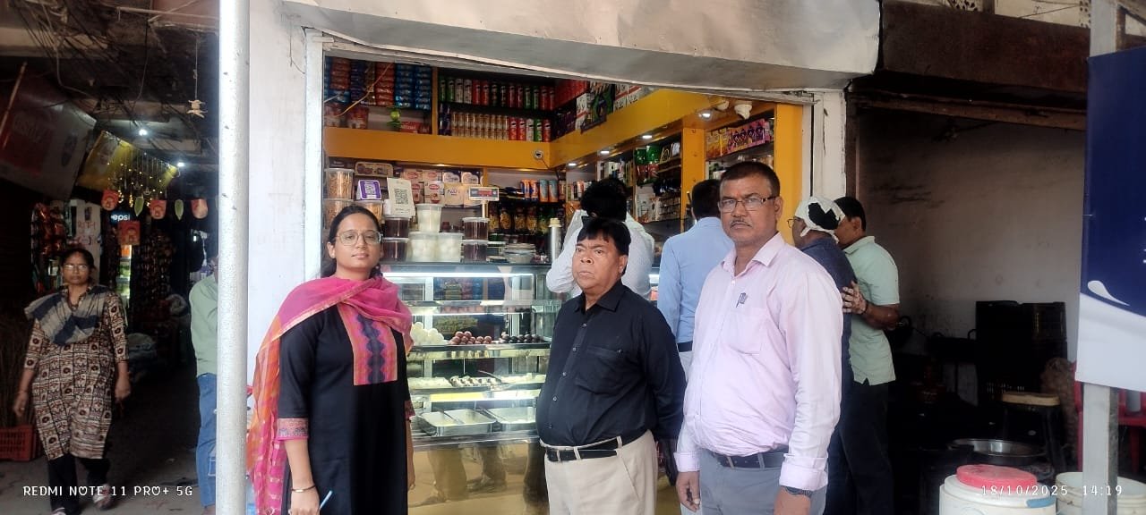 आगामी त्यौहारों के मद्देनजर उपायुक्त के निर्देश पर खाद्य सुरक्षा विभाग द्वारा चलाया गया जांच अभियान