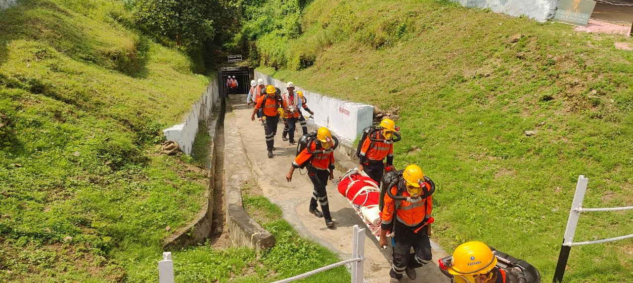 सीसीएल स्तरीय पांच दिवसीय माईन्स रेस्क्यू प्रतियोगिता का आयोजन