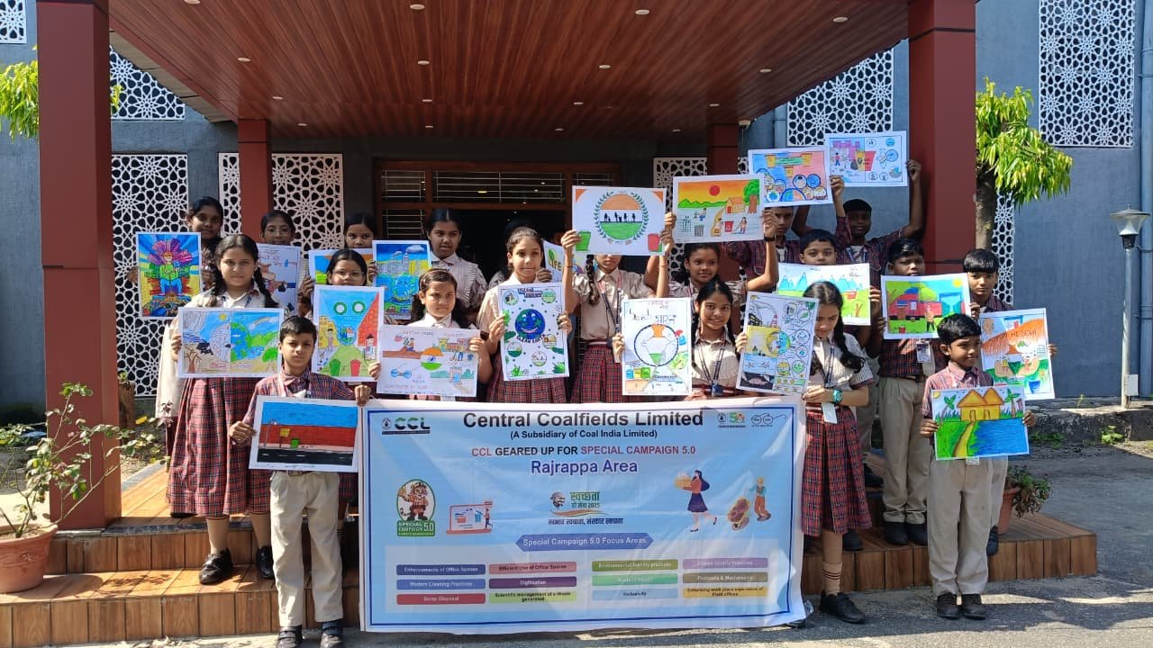 विशेष अभियान 5.0 के तहत रजरप्पा क्षेत्र में चित्रकला प्रतियोगिता आयोजित