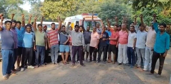 सीसीएल बरका सयाल के निजी चालको ने किया बैठक