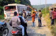 रामगढ़-रांची मार्ग पर चुटूपालू घाटी में बस और ट्रेलर के बीच टक्कर