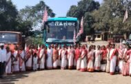 आदिवासी महारैली में शामिल होने के लिए भारी संख्या में महिला व पुरुष हुए रवाना