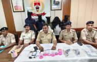 हजारीबाग पुलिस ने हथियारों के साथ 5 कुख्यात अपराधियों को किया गिरफ्तार