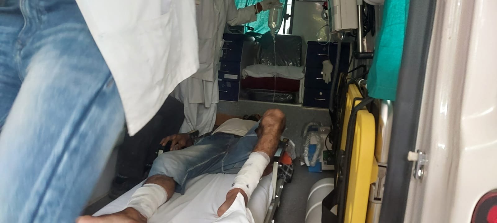 भेल के अधीनस्थ आरवीपीआर कंपनी में कार्यरत एक मजदूर गंभीर रूप से हुआ घायल, रेफर