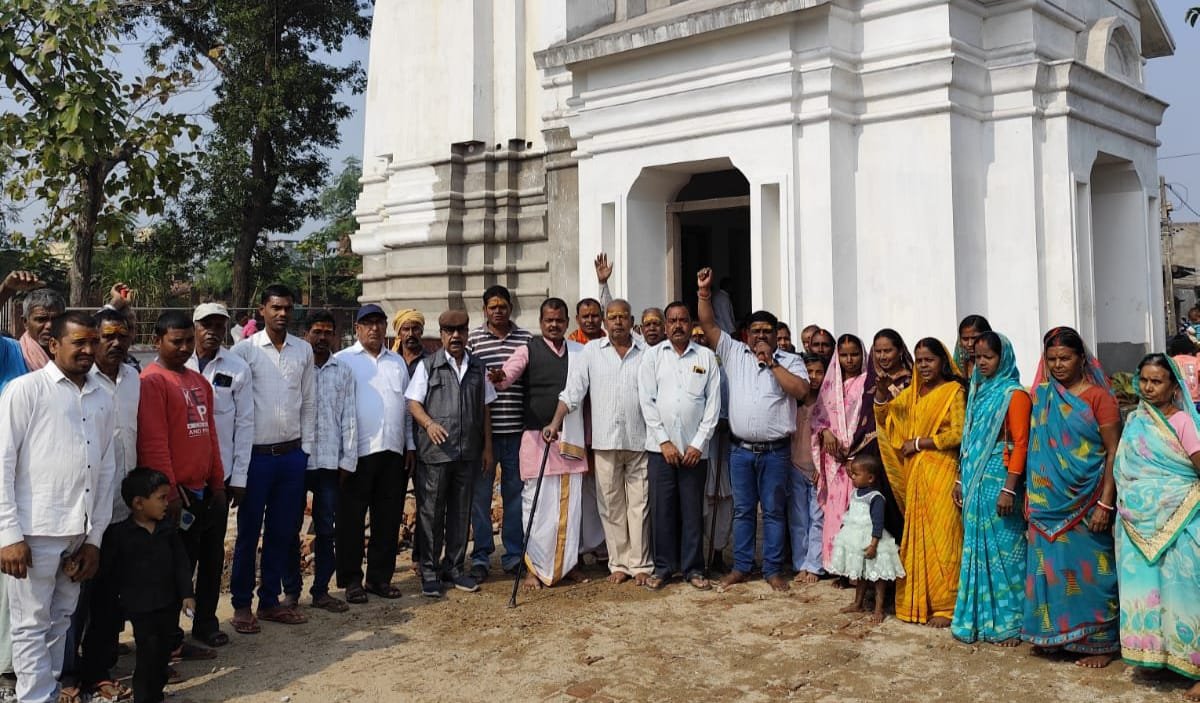 कैथा महादेव मंडा मंदिर में शिवलिंग स्थापना