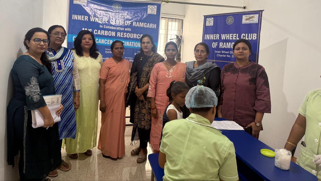 इनरव्हील क्लब द्वारा सर्वाइकल कैंसर वैक्सीनेशन मेगा कैंप आयोजित