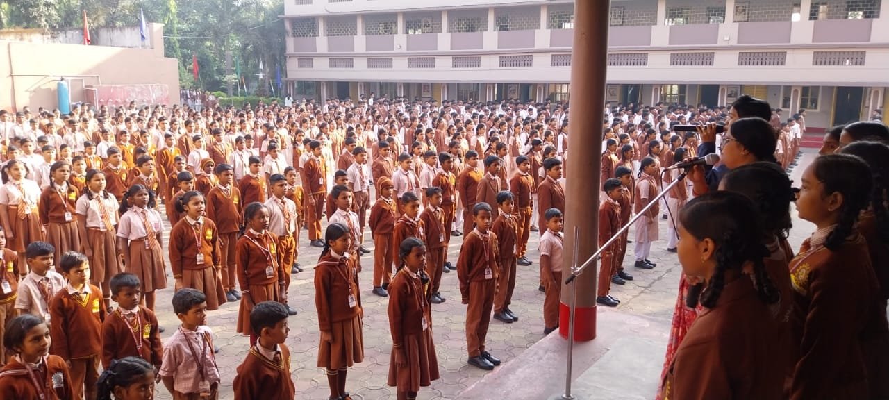 श्री अग्रसेन स्कूल में हुआ वंदे मातरम का सामूहिक गायन