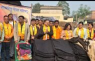 कामधेनु सेवा परिषद ने कंबल वितरण किया