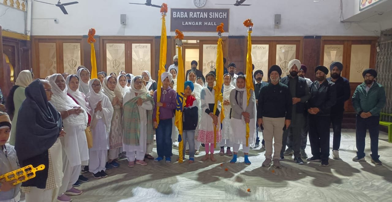 साहिब श्री गुरु तेग बहादुर जी की 350 साला शहीदी दिवस को लेकर पहले दिन निकाली गई प्रभात फेरी