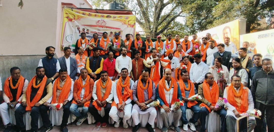 रामगढ़ जिला के नवनियुक्त भाजपा मंडल अध्यक्ष और मंडल प्रतिनिधियों का किया गया स्वागत