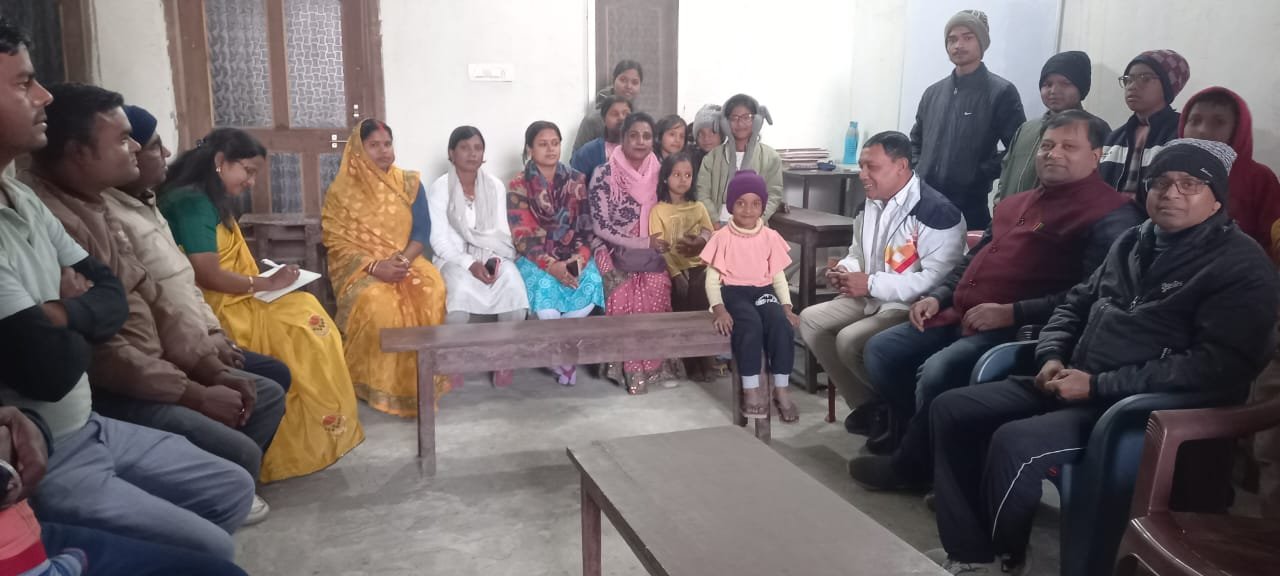 रामप्रसाद चंद्रभान सरस्वती शिशु विद्या मंदिर के अभिभावक संपर्क अभियान का सफल आयोजन