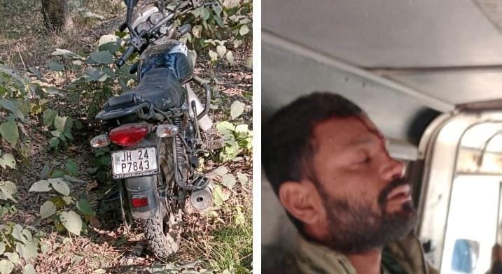 सड़क दुघर्टना में एनटीपीसी का मजदूर हुआ घायल रामगढ़ रेफर